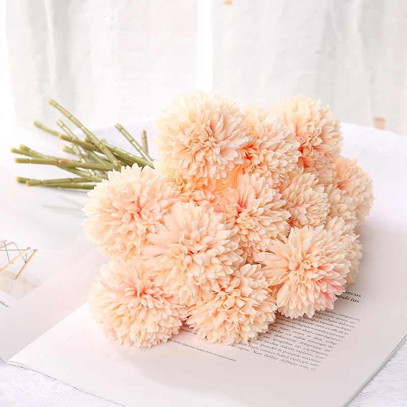 3/5Pcs Hydrangea Artificial Flowers Bouquet For Home Bedroom Decor Wedding Decoration Craft Vases Flower Arrangement Accessories