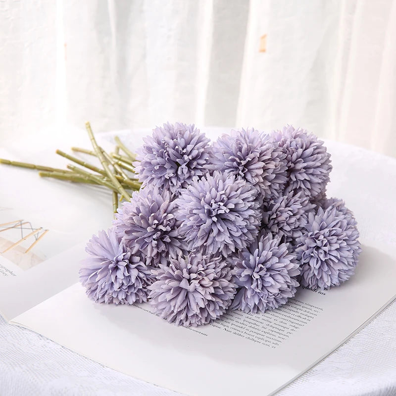 3/5Pcs Hydrangea Artificial Flowers Bouquet For Home Bedroom Decor Wedding Decoration Craft Vases Flower Arrangement Accessories