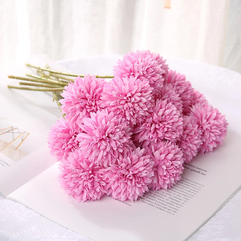 3/5Pcs Hydrangea Artificial Flowers Bouquet For Home Bedroom Decor Wedding Decoration Craft Vases Flower Arrangement Accessories