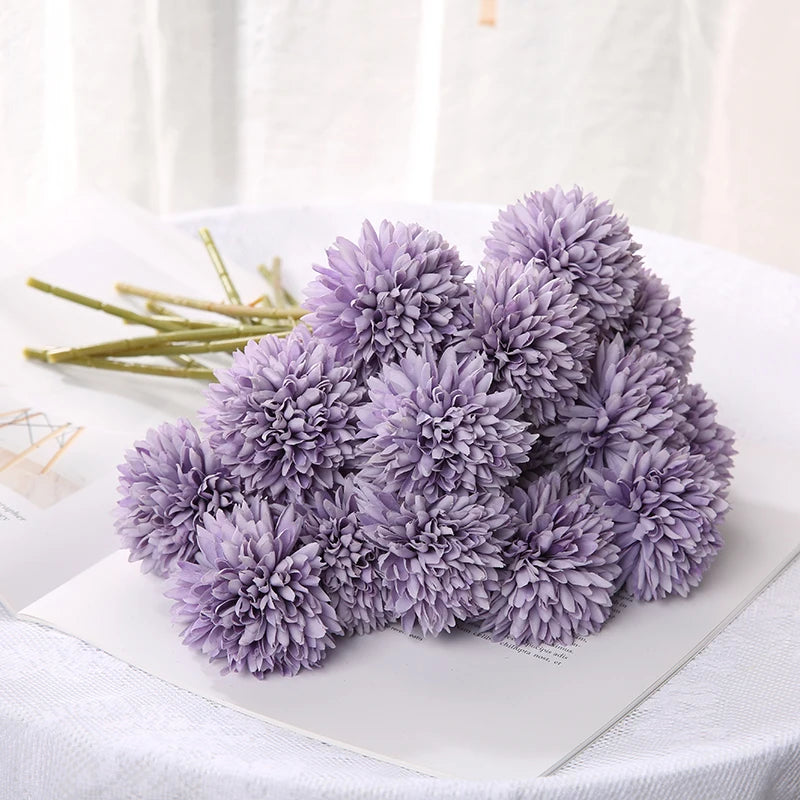 3/5Pcs Hydrangea Artificial Flowers Bouquet For Home Bedroom Decor Wedding Decoration Craft Vases Flower Arrangement Accessories
