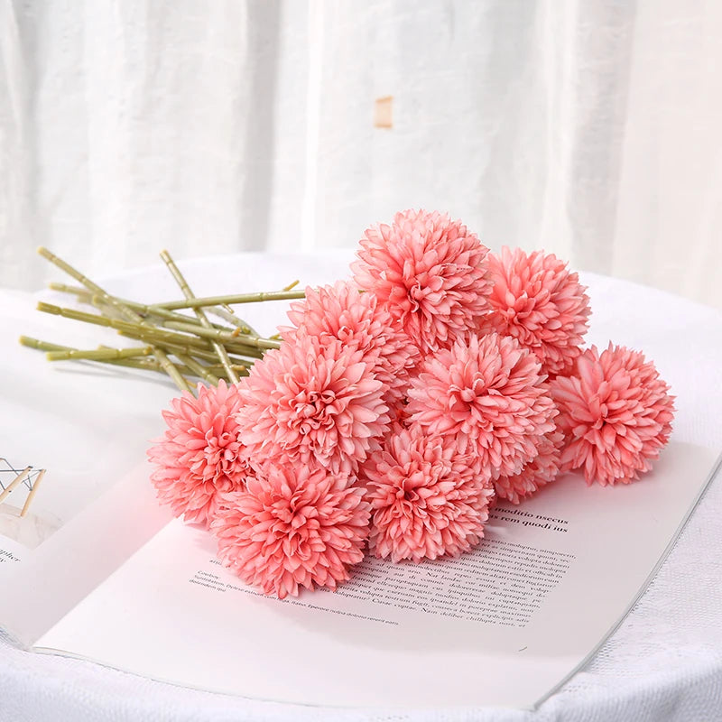 3/5Pcs Hydrangea Artificial Flowers Bouquet For Home Bedroom Decor Wedding Decoration Craft Vases Flower Arrangement Accessories
