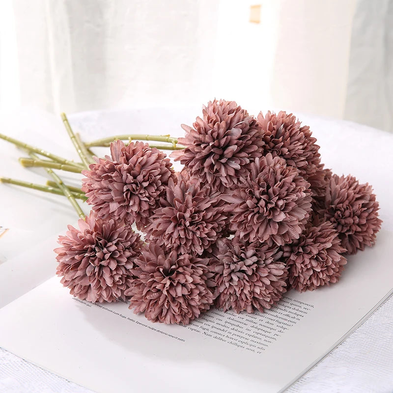3/5Pcs Hydrangea Artificial Flowers Bouquet For Home Bedroom Decor Wedding Decoration Craft Vases Flower Arrangement Accessories