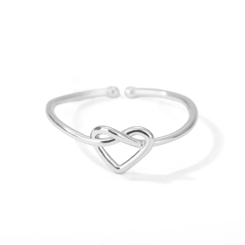 Classic Irregular Stainless Steel Cocktail Ring for Women – Elegant Fashion Jewelry