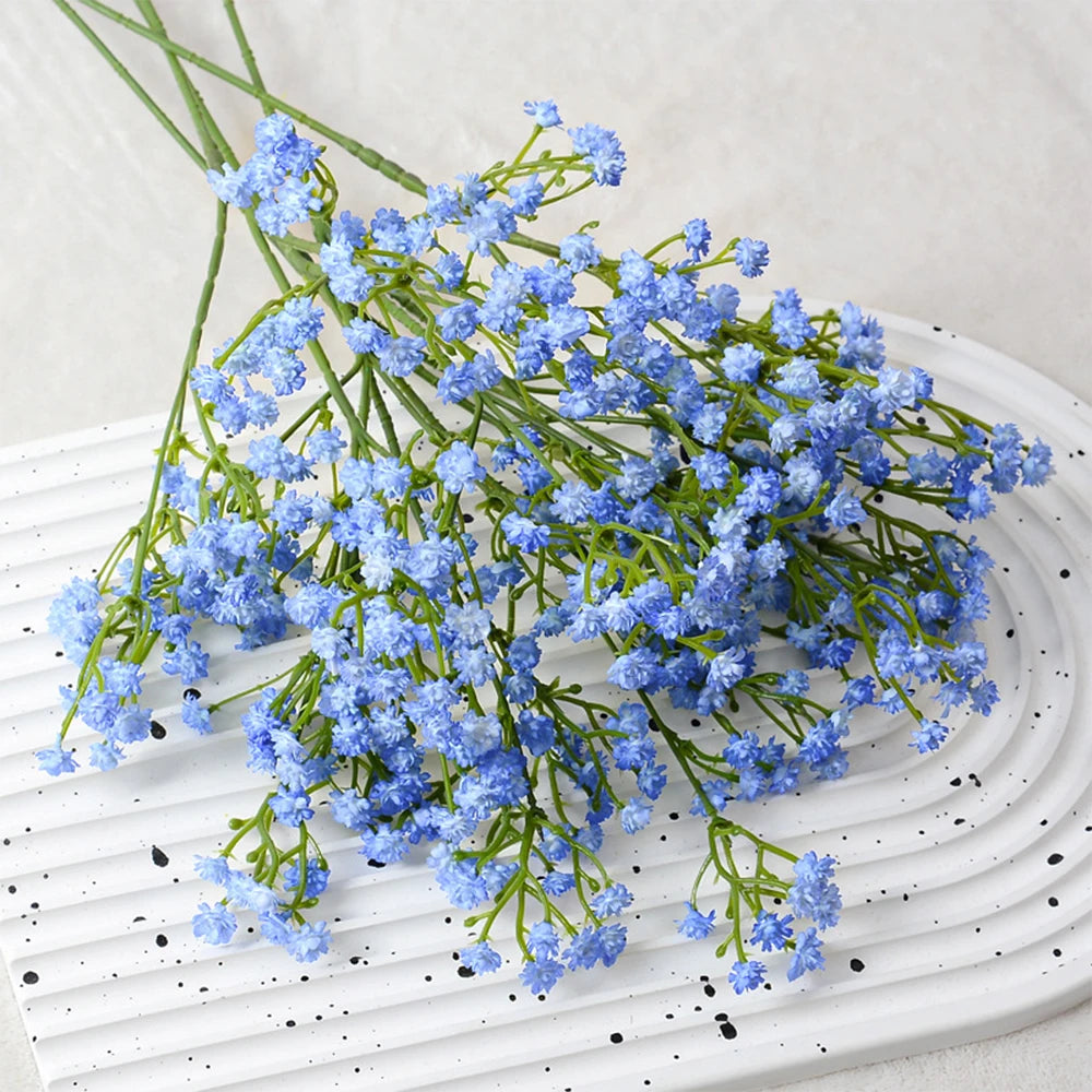 1/3/5pcs Artificial Baby's Breath Flowers White Gypsophila Bouquet for Wedding Party Home Decor DIY Fake Plants