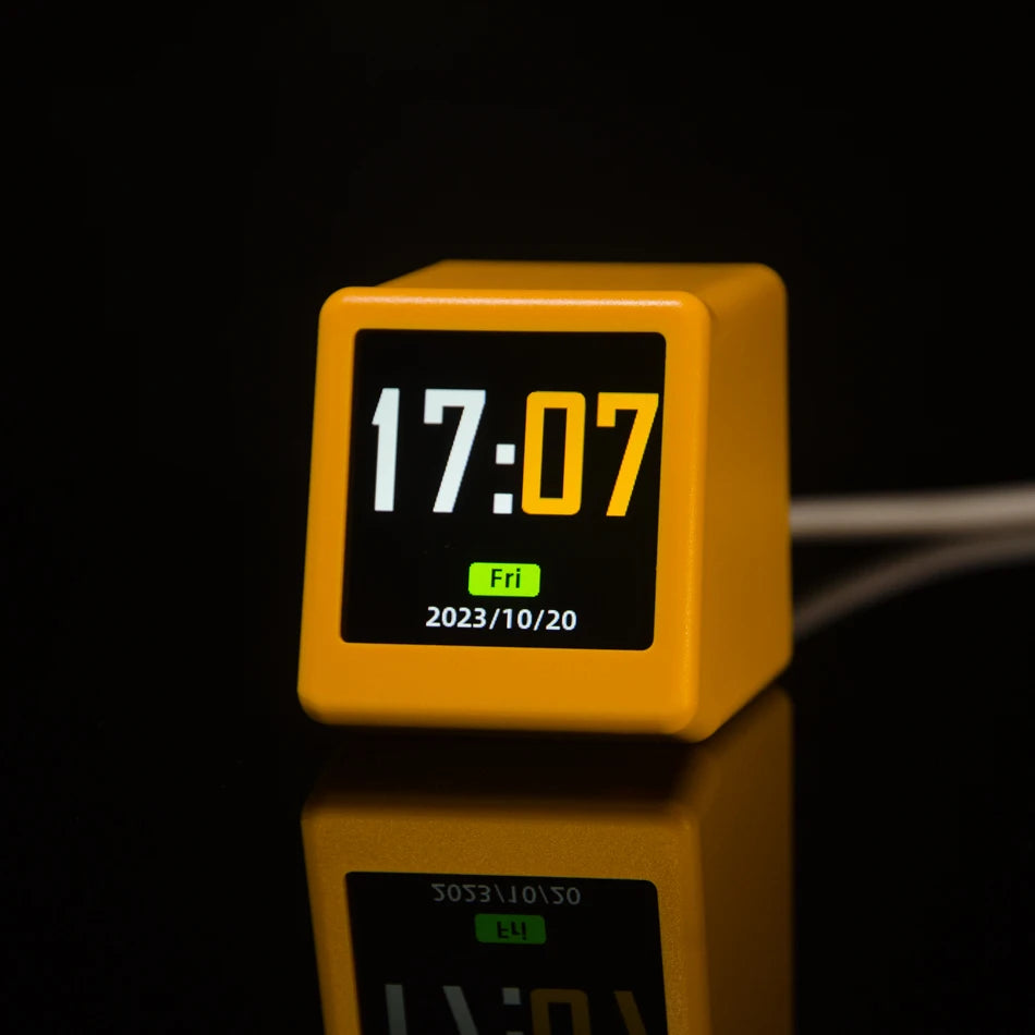 GeekMagic Ultra Smart Wi-Fi Weather Forecast Station – Smart Bedside Clock with Animated GIF Photo Album Display