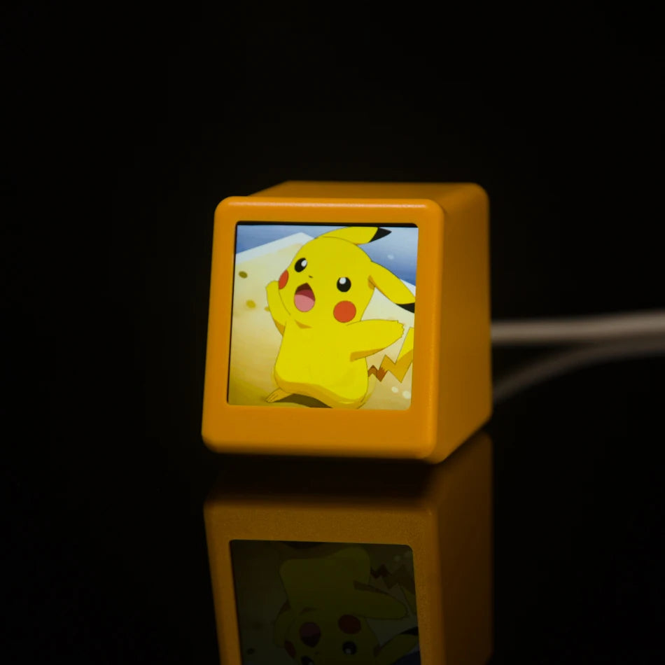 GeekMagic Ultra Smart Wi-Fi Weather Forecast Station – Smart Bedside Clock with Animated GIF Photo Album Display