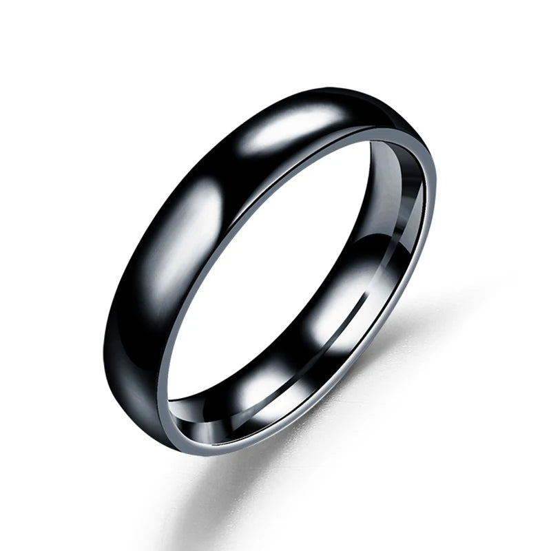 Classic 6mm Stainless Steel Wedding Band – Geometric Unisex Ring